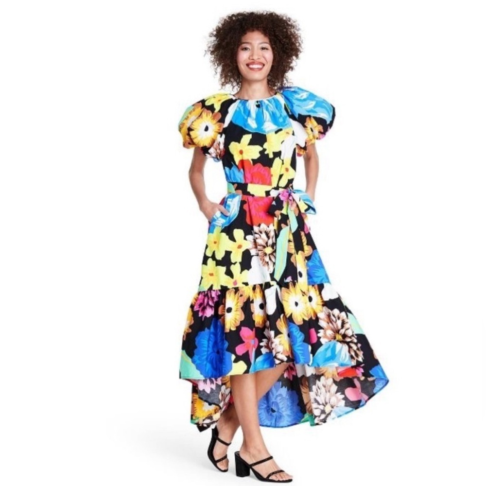 Christopher John Rogers X Target Floral Puff‎ Sleeve Dress, Size M